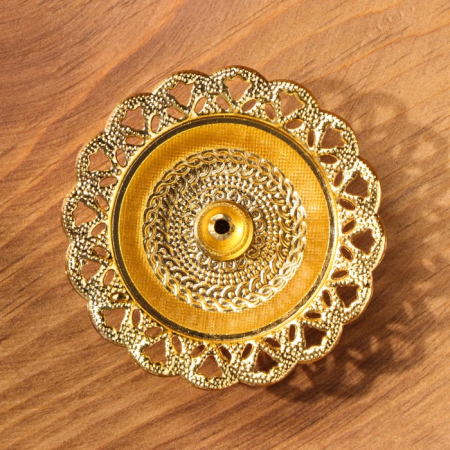 Подставка для любых благовоний "Дружба" золотистая