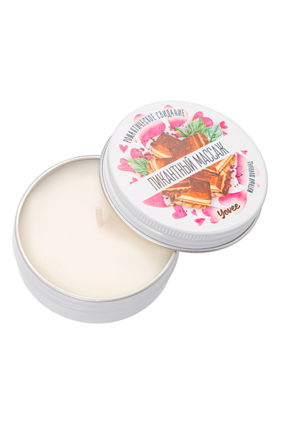 Массажная свеча Yovee Романтическое свидание «Пикантный массаж» с ароматом мятного шоколада (30 мл)