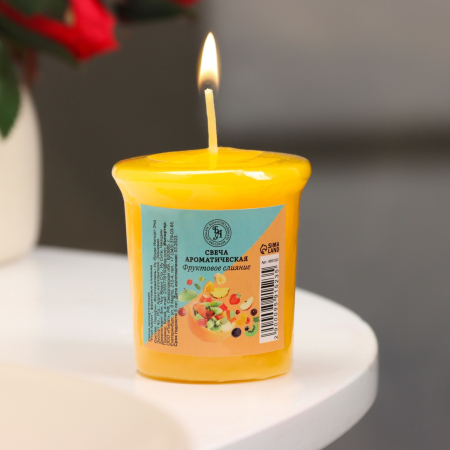 Свеча ароматическая "Fruit fusion" (5*4,5 см)