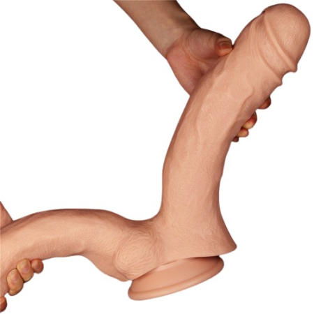 Огромный двойной фаллос на присоске Lovetoy Realistic Mega Double Dildo 33 см