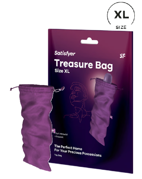 Мешочек для хранения секс игрушек фиолетовый  Treasure Bag, XL Satisfyer