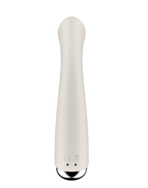 Вибратор с ротаций бежевый Satisfyer Spinning G-Spot 1