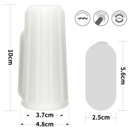 Рельефная вибронасадка на пенис Vibrating Ridge Knights Ring