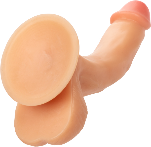 Реалистичный изогнутый фаллоимитатор на присоске Working Stiff The Delivery Man