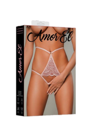 Откровенные трусики с доступом M Pale Pink