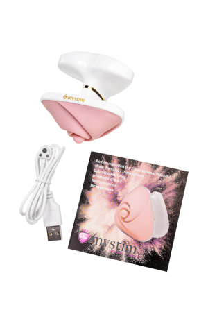Вибратор перезаряжаемый розовый Mystim Heart ́s Desire