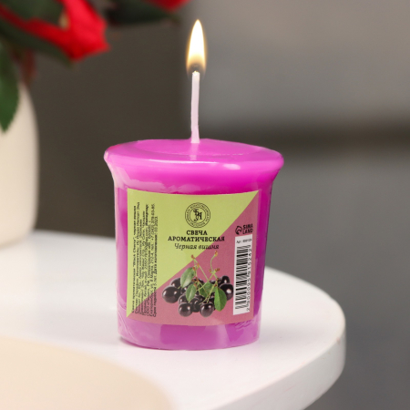 Свеча ароматическая "Black Cherry" (5*4,5 см)