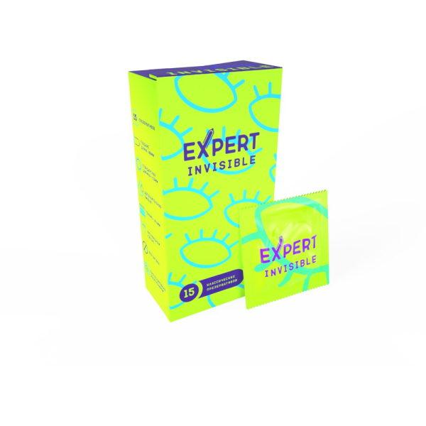 Презервативы ультратонкие EXPERT Invisible (15 шт)