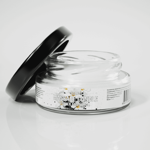 Массажная свеча с кокосовым воском и эфирными маслами "Перца и нероли" SGAN (50 мл)