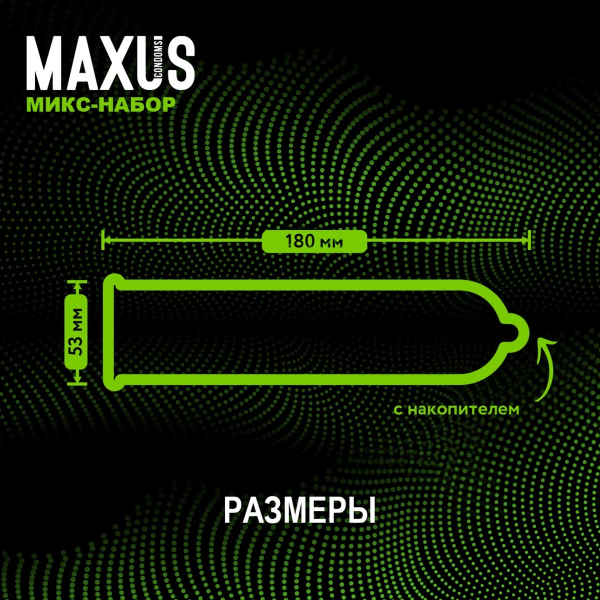 Набор презервативов в железном кейсе MAXUS Mixed (3 шт)