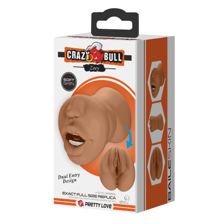 Реалистичный мастурбатор двусторонний вагина-ротик Crazy Bull Zoey