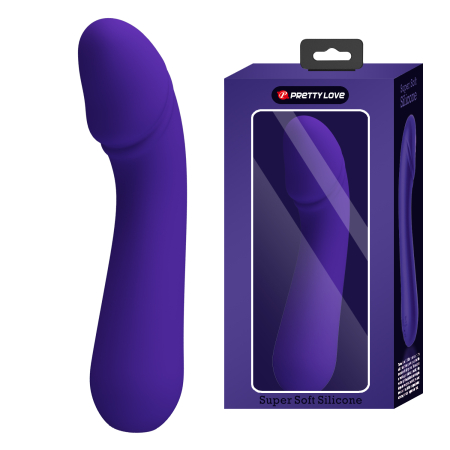 Перезаряжаемый гибкий вибратор для точки G Pretty Love Cetus Super Soft Silicone синий