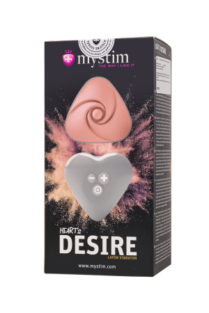 Вибратор перезаряжаемый розовый Mystim Heart ́s Desire