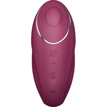 Вибростимулятор с функцией "жидкий воздух" красный Satisfyer Tap & Climax 1