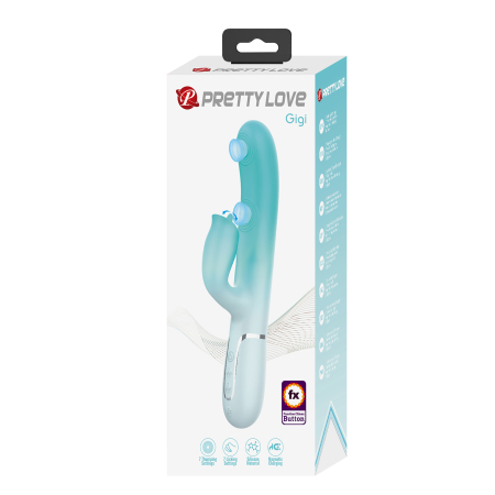Вибратор-кролик с пульсацией Pretty Love Gigi