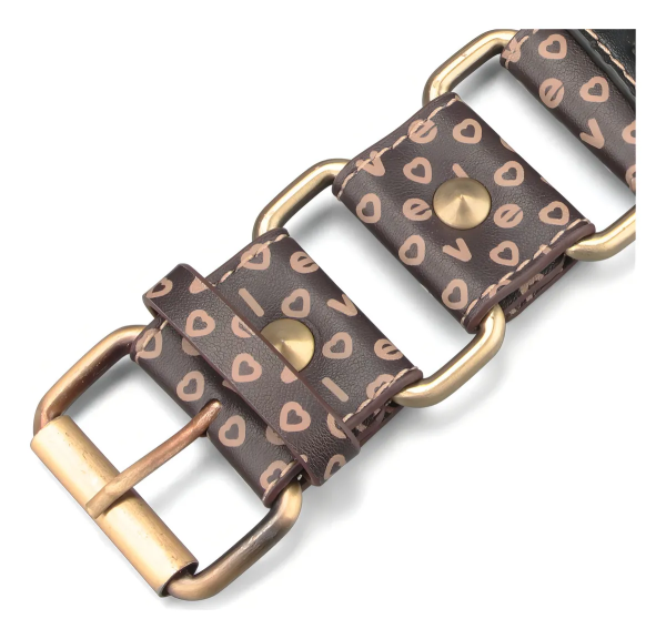 Наручники кожаные с надписями "Love" Rebellion Reign