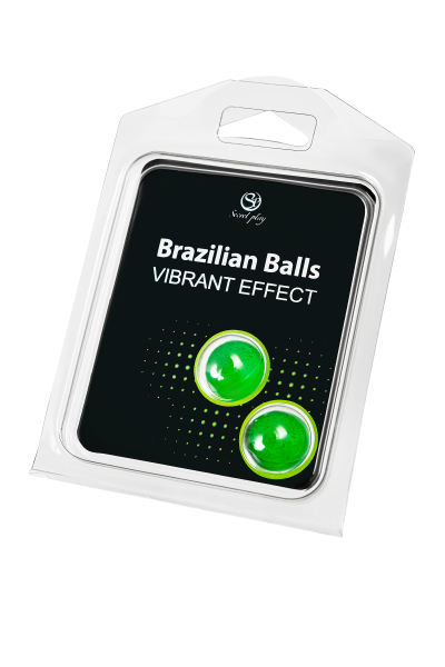 Массажное масло с эффектом вибрации Secret Play Brazilian Balls (2х4 г)