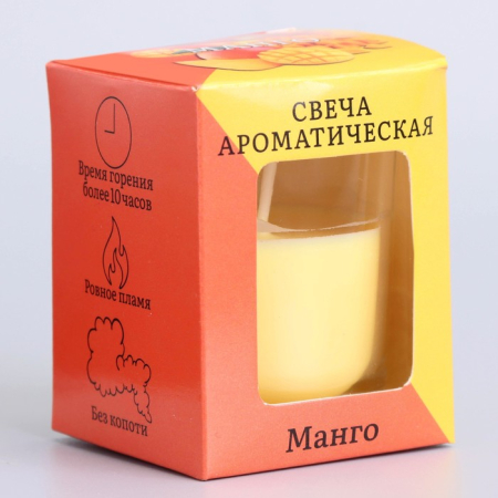 Свеча ароматическая в стекле Манго (5*6 см)