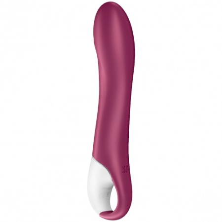 Смарт-вибратор с функцией нагрева бордовый Big Heat Satisfyer