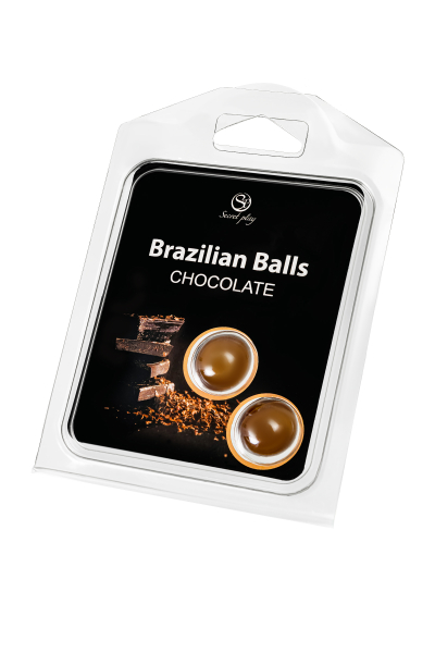 Массажное масло с ароматом шоколада Secret Play Brazilian Balls (2х4 г)
