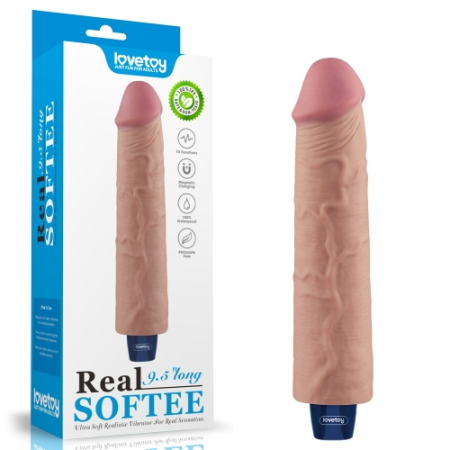 Реалистичный вибратор REAL SOFTEE 23,7 см