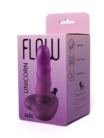 Нереалистичный фаллоимитатор Lola Toys Unicorn Mini Purple 12,5 см