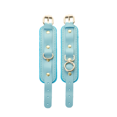 Наручники скругленные тиффани (фетр, золото)