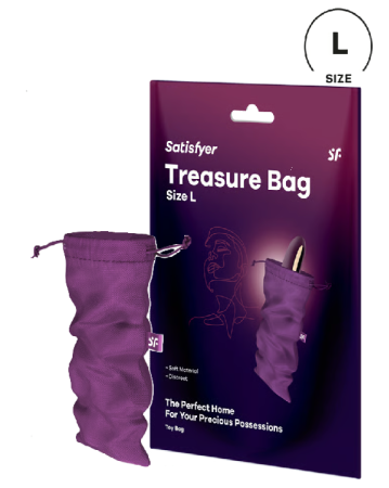 Мешочек для хранения секс игрушек фиолетовый Treasure Bag, L Satisfyer 