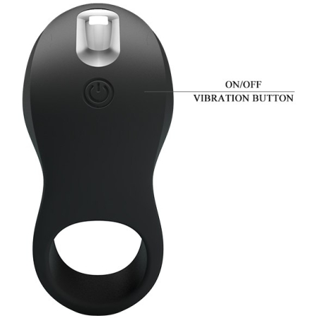 Насадка-кольцо на пенис с вибрацией перезаряжаемая Pretty Love Vibration Penis Sleeve II