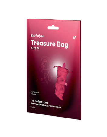 Мешочек для хранения секс игрушек розовый Treasure Bag M Satisfyer 