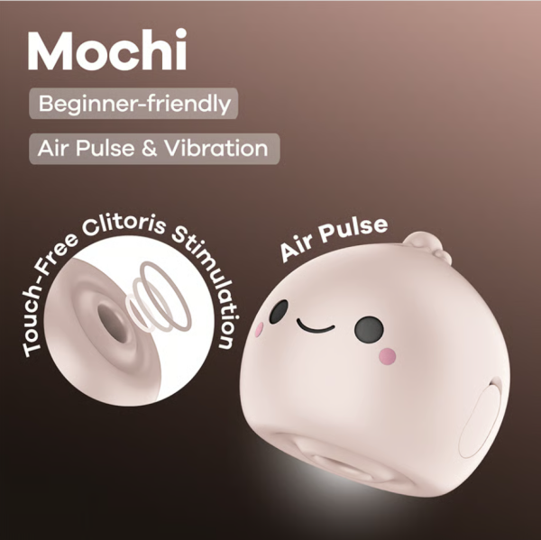 Бесконтактный вакуумно-волновой стимулятор клитора бежевый Mochi Satisfyer