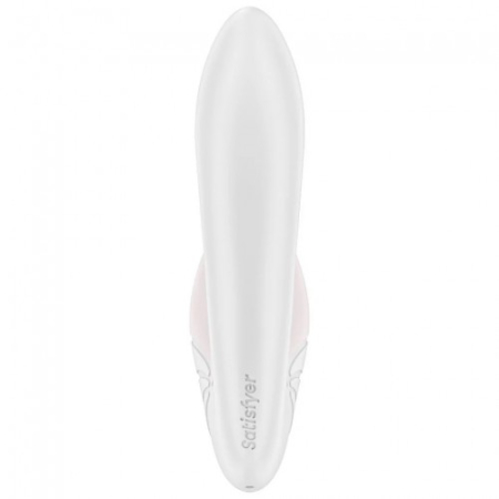 Вибратор с вакуумно-волновым стимулятором клитора белый Supernova Satisfyer 