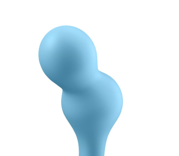 Анальный смарт-стимулятор с вибрацией голубой Deep Diver Satisfyer