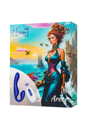 Страпон безремневой перезаряжаемый с пультом ДУ и возможностью управления через смартфон L`Eroina APP ARDEE