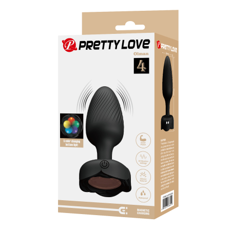 Анальная пробка с вибрацией Pretty Love Olman