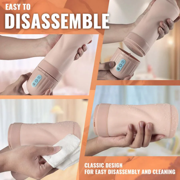 Реалистичный мастурбатор ротик с зубками и с эффектом вакуума