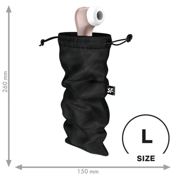 Мешочек для хранения игрушек черный Treasure Bag, L Satisfyer 