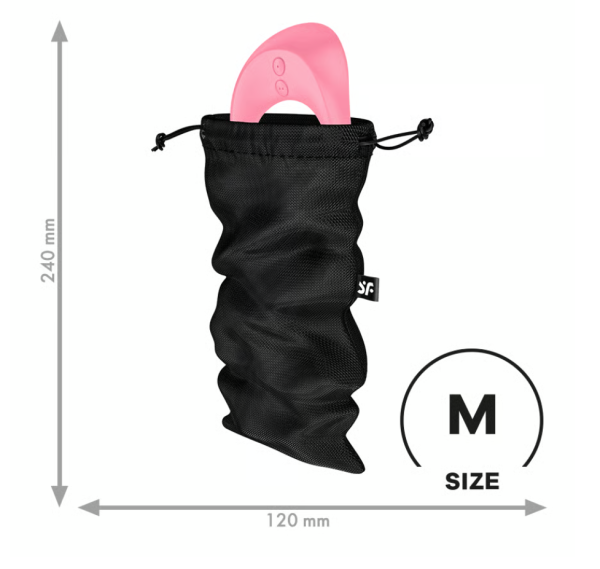 Мешочек для хранения секс игрушек черный Treasure Bag M Satisfyer 