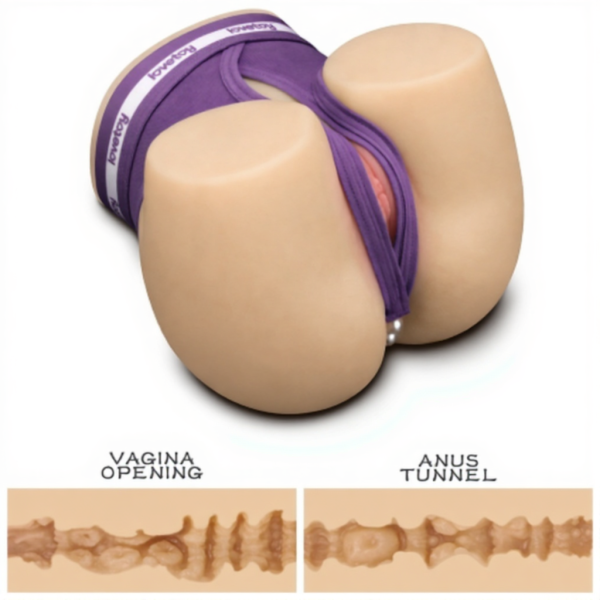 Реалистичный мастурбатор с анусом и вагиной Streetgirl's с вибрацией