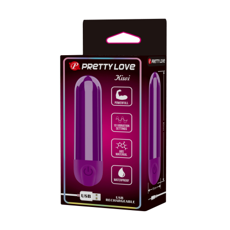 Вибропуля Pretty Love Kiwi фиолетовая