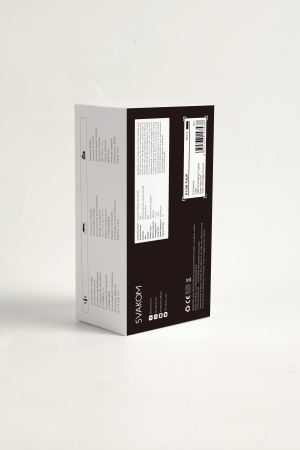 Мини-вибратор перезаряжаемый черный SVAKOM Tulip