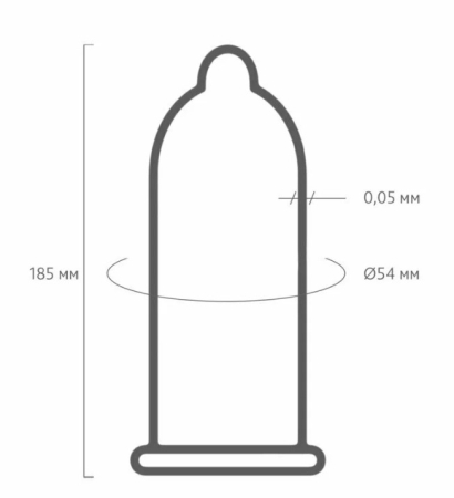 Презервативы "ON)" Super Thin №3 - супер тонкие (ширина 54mm)