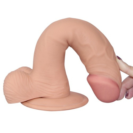 Реалистичный фаллоимитатор на присоске The Ultra Soft Dude 22 см