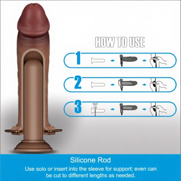 Фаллопротез на ремнях Ingen 9'' Enhanced Set L/XL/2XL