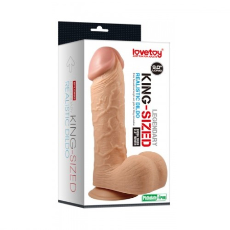 Фаллоимитатор реалистичный с присоской Legendary king-sized Realistic Dildo 25 см