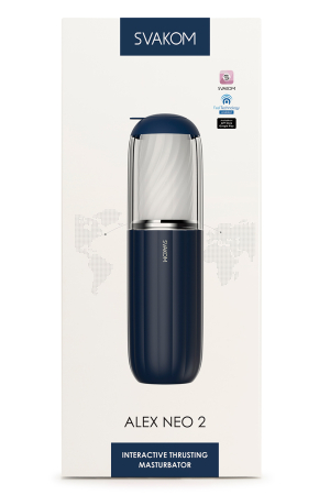 Интерактивный мастурбатор с вибрацией, поступательным движением и голосовым сопровождением SVAKOM Alex Neo 2