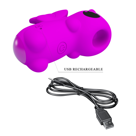 Мини-вибратор на палец с пульсацией Pretty Love Magic Unicorn