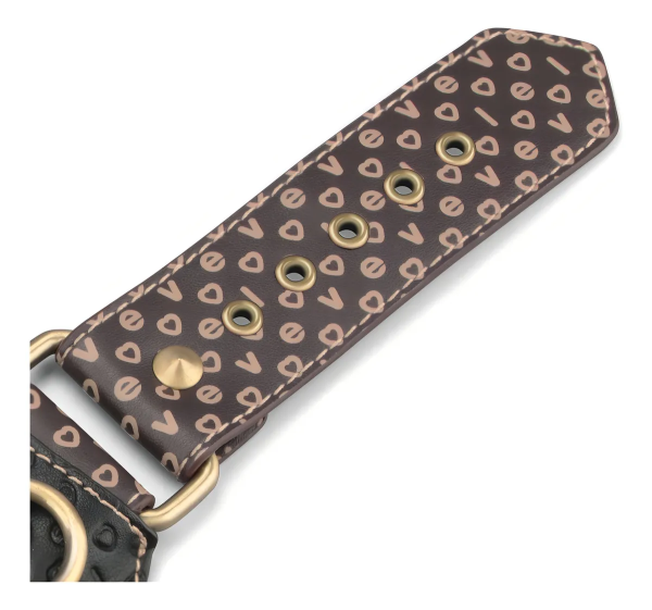 Наручники кожаные с надписями "Love" Rebellion Reign