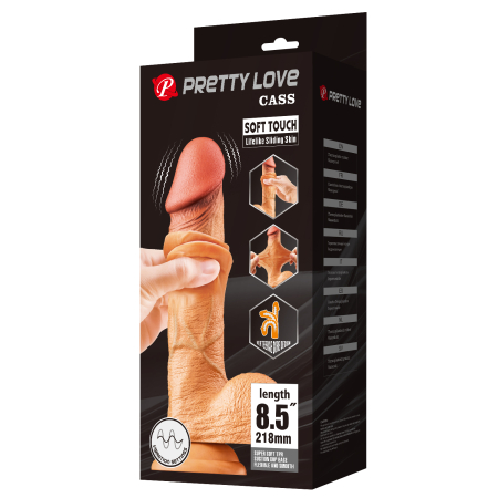 Реалистичный вибратор на присоске Pretty Love Cass 22 см