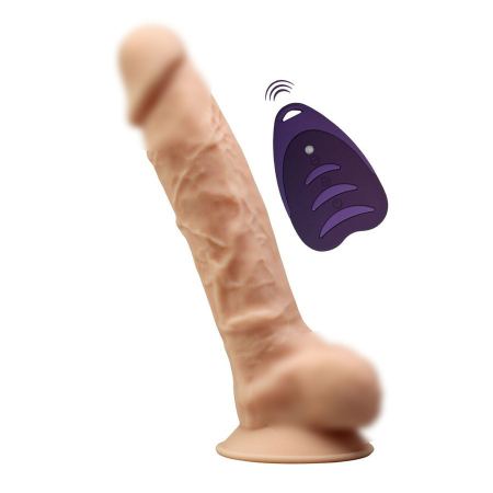 Реалистичный вибратор на присоске с эффектом памяти с пультом ДУ SILEXD Model 1 20 см